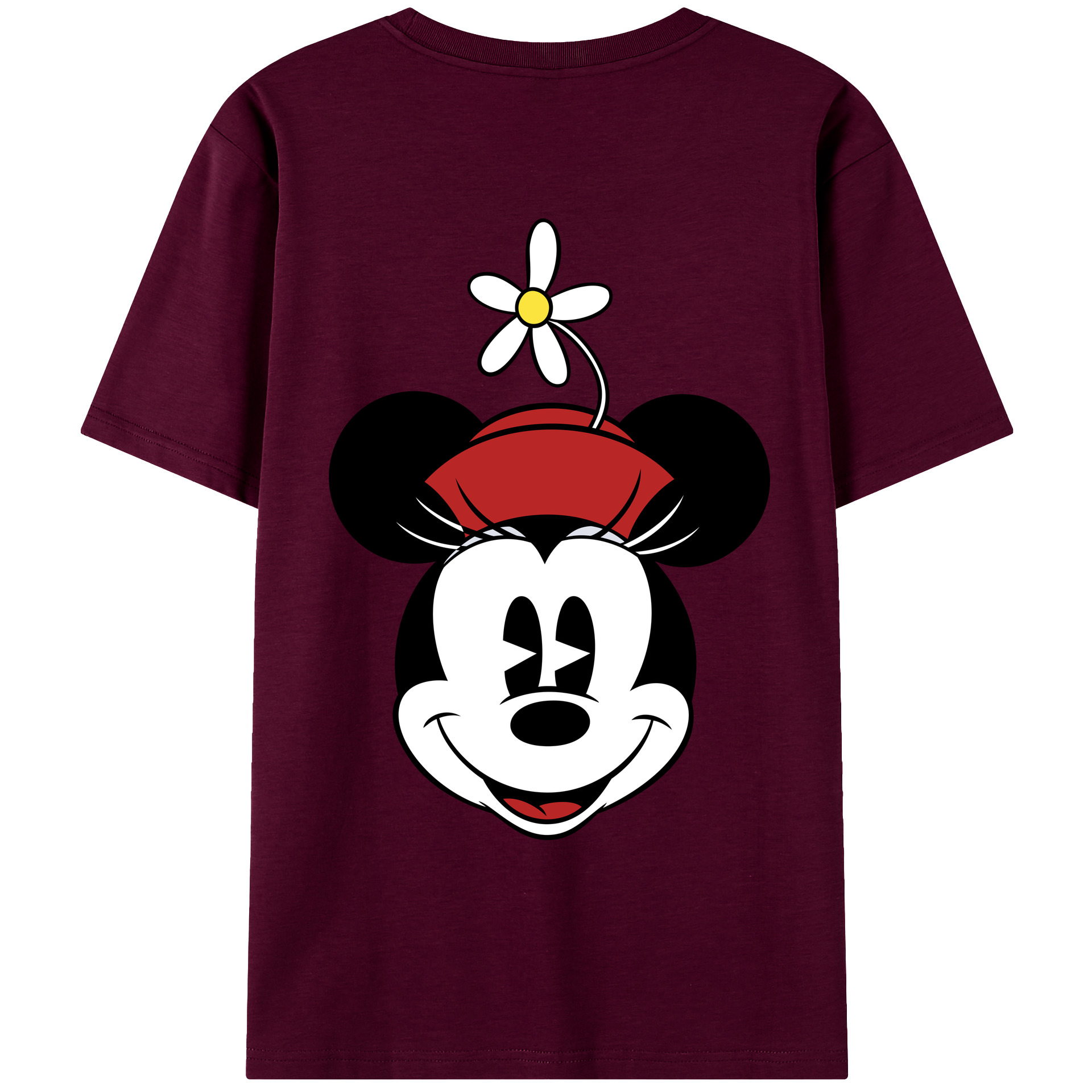 （画像用） ミッキーマウス Mickey Mouse レディース半袖Tシャツ(バックプリント)